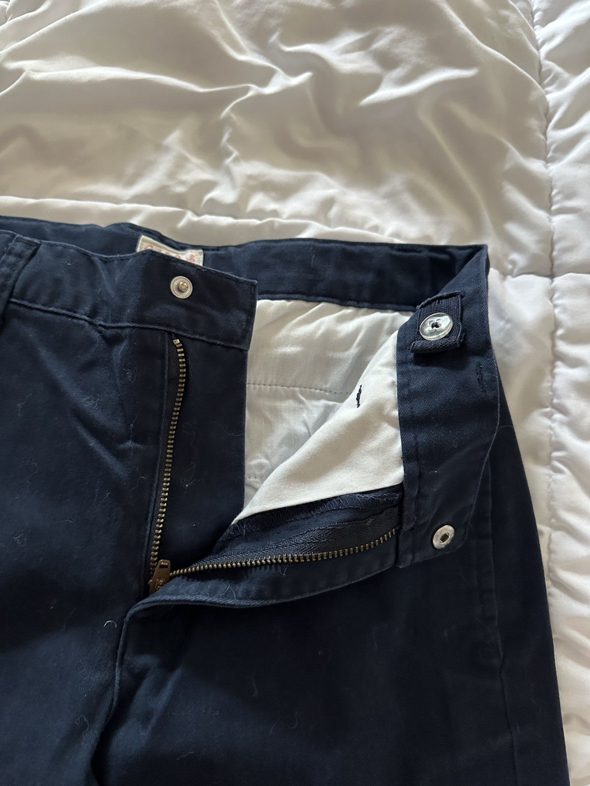Cat & Jack Navy School Uniform Pants Size 12 lot of two