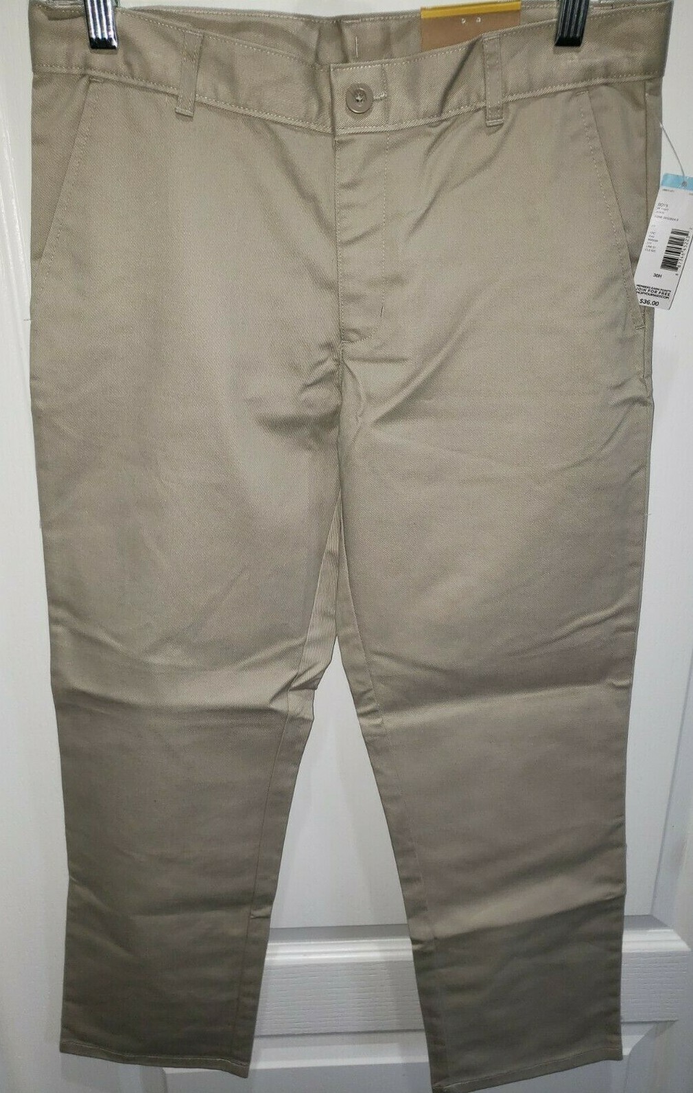 DOCKERS boys NEW NWT 30 husky school UNIFORM KHAKI PANTS stretch MSRP 36.00 NICE
