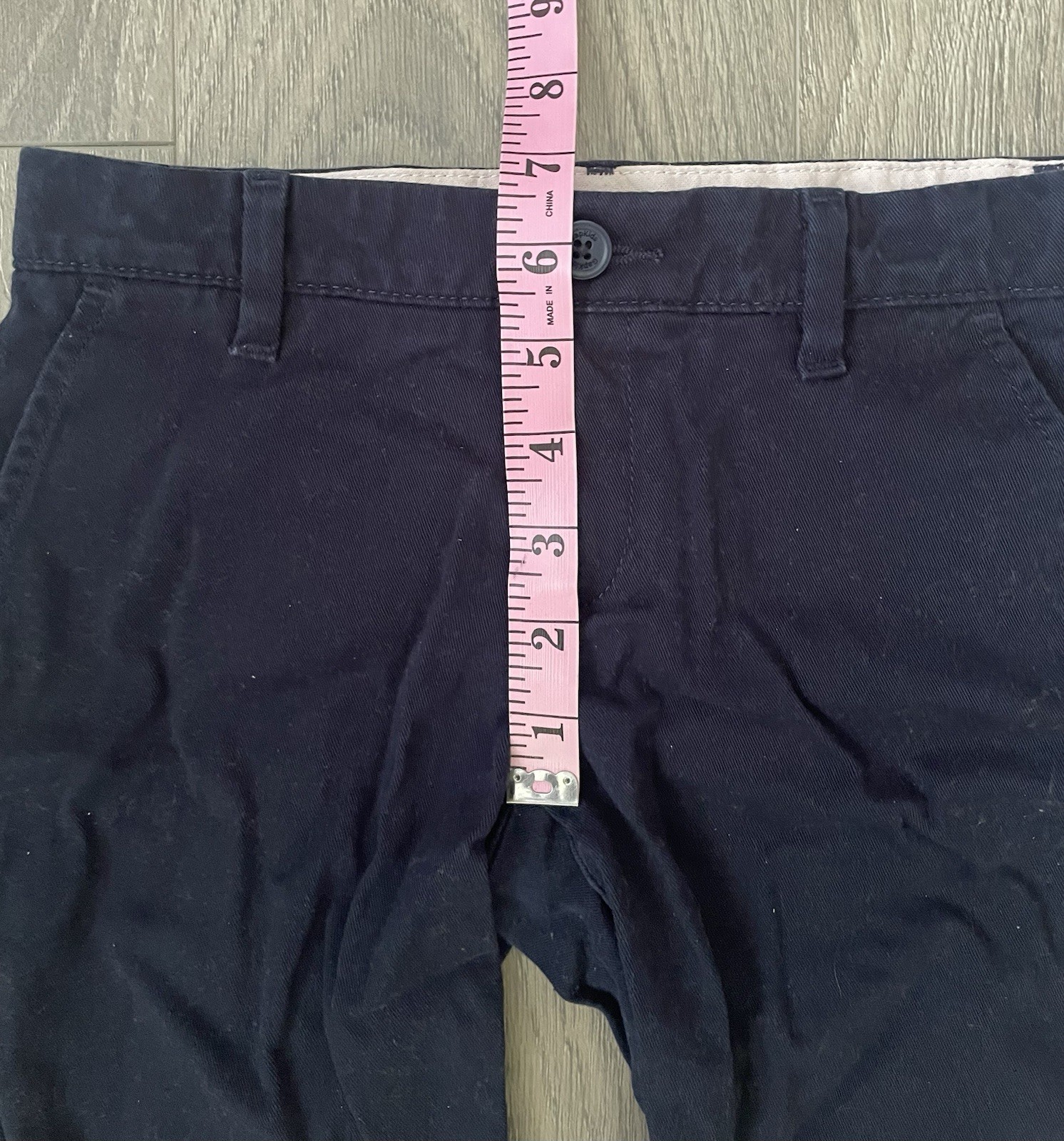 GAP Kids Boys Chino Shorts School Uniform 7 Navy Blue Organic Cotton Schoolwear