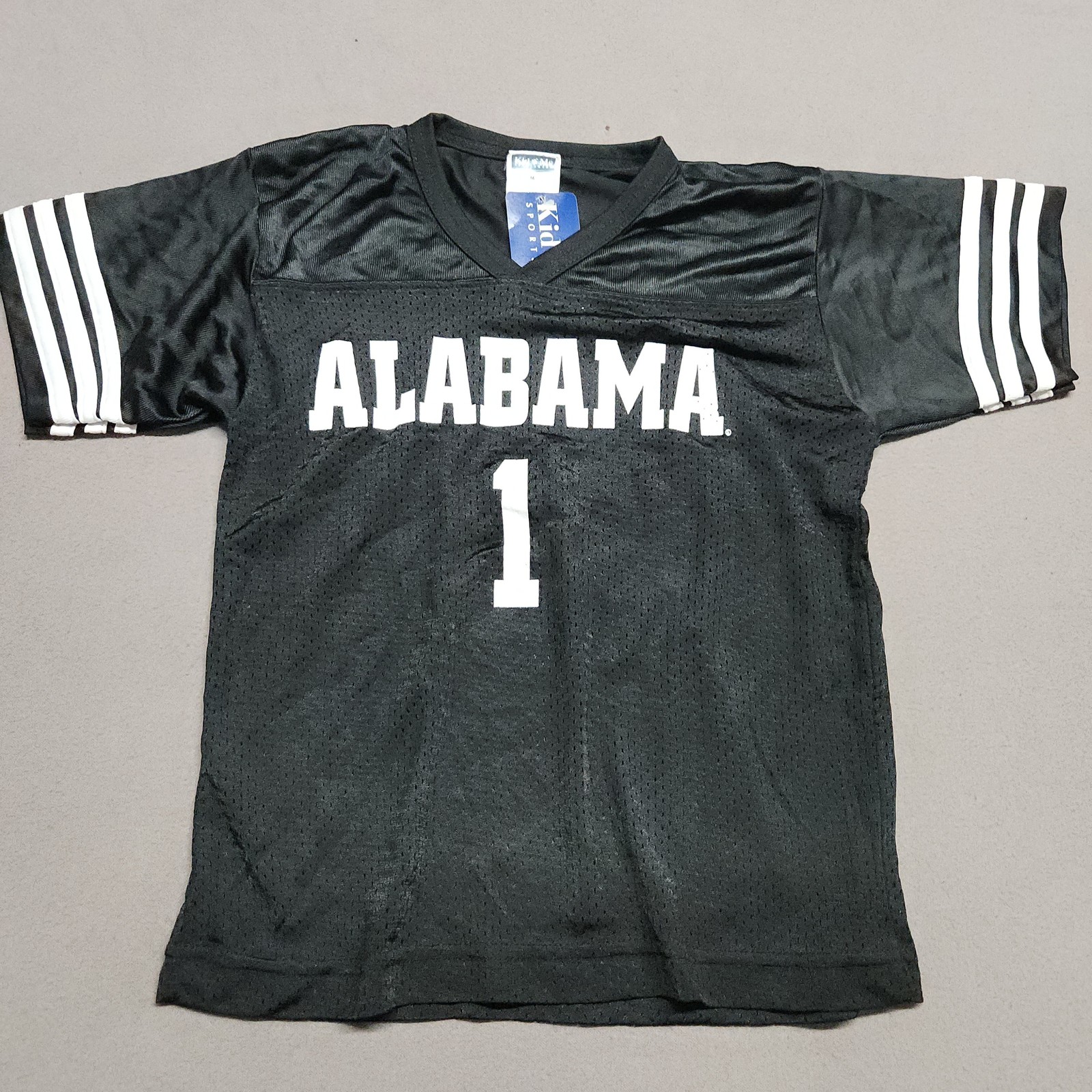 Kids Sports Alabama 1 Football Jersey Youth M 10-12 Black Polyester Pakistan 139