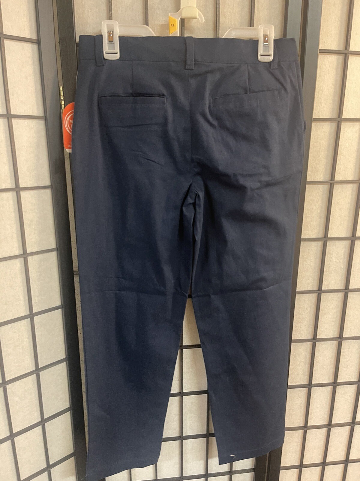 Wonder Nation Flat Front Twill Pant Blue 12 Husky Kid Tough School Uniforms New