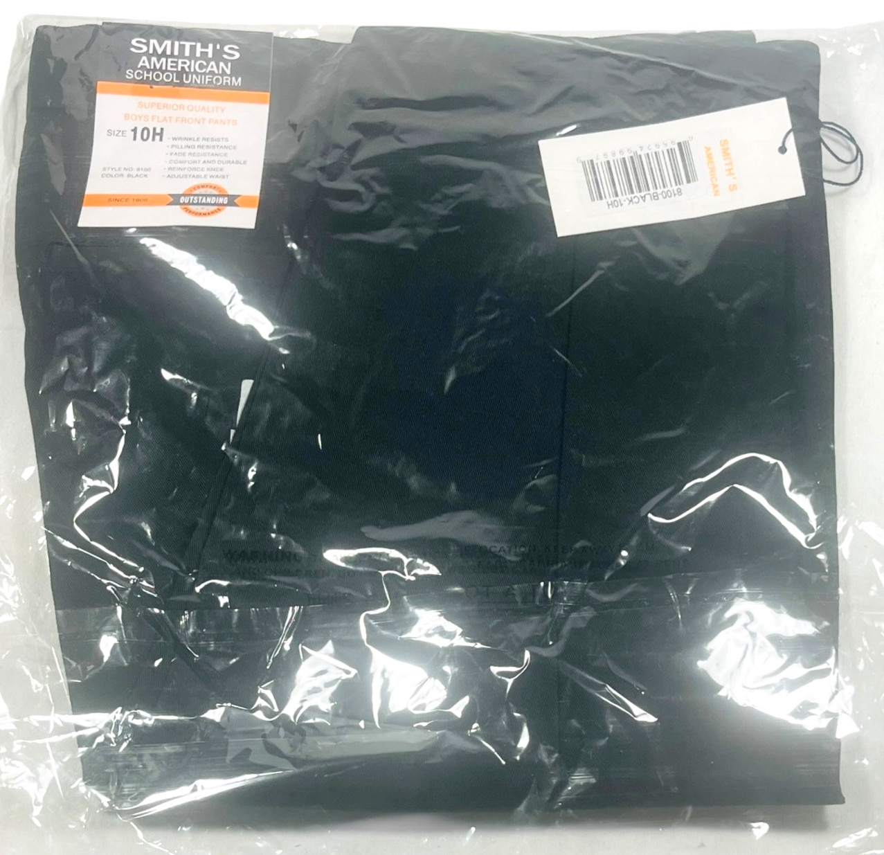Smith’s American Straight Leg Pants – Black – Kids Size 10H – NEW