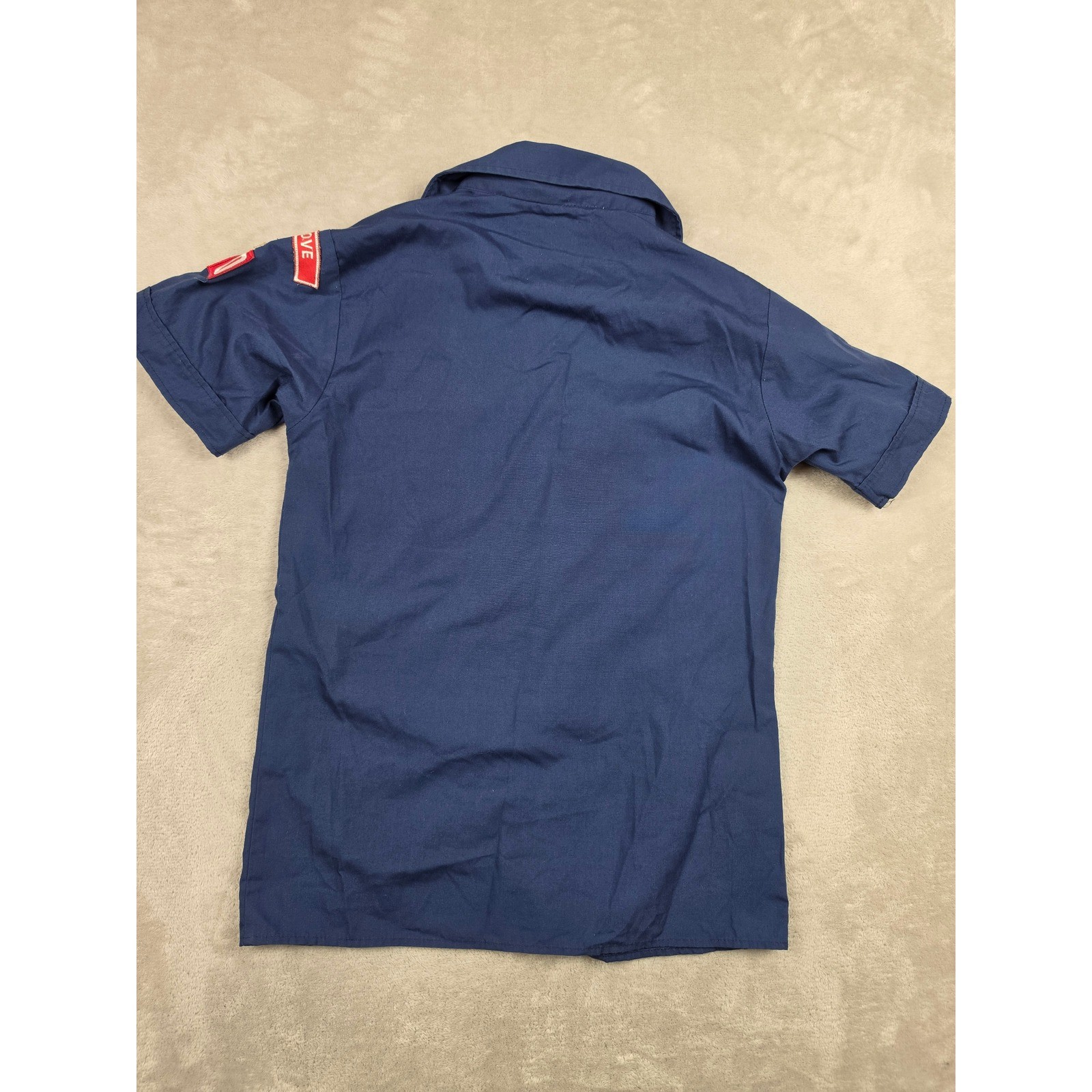 Boy Scouts of America Shirt Kids Youth Large 14-16 Blue Patches Pins BSA