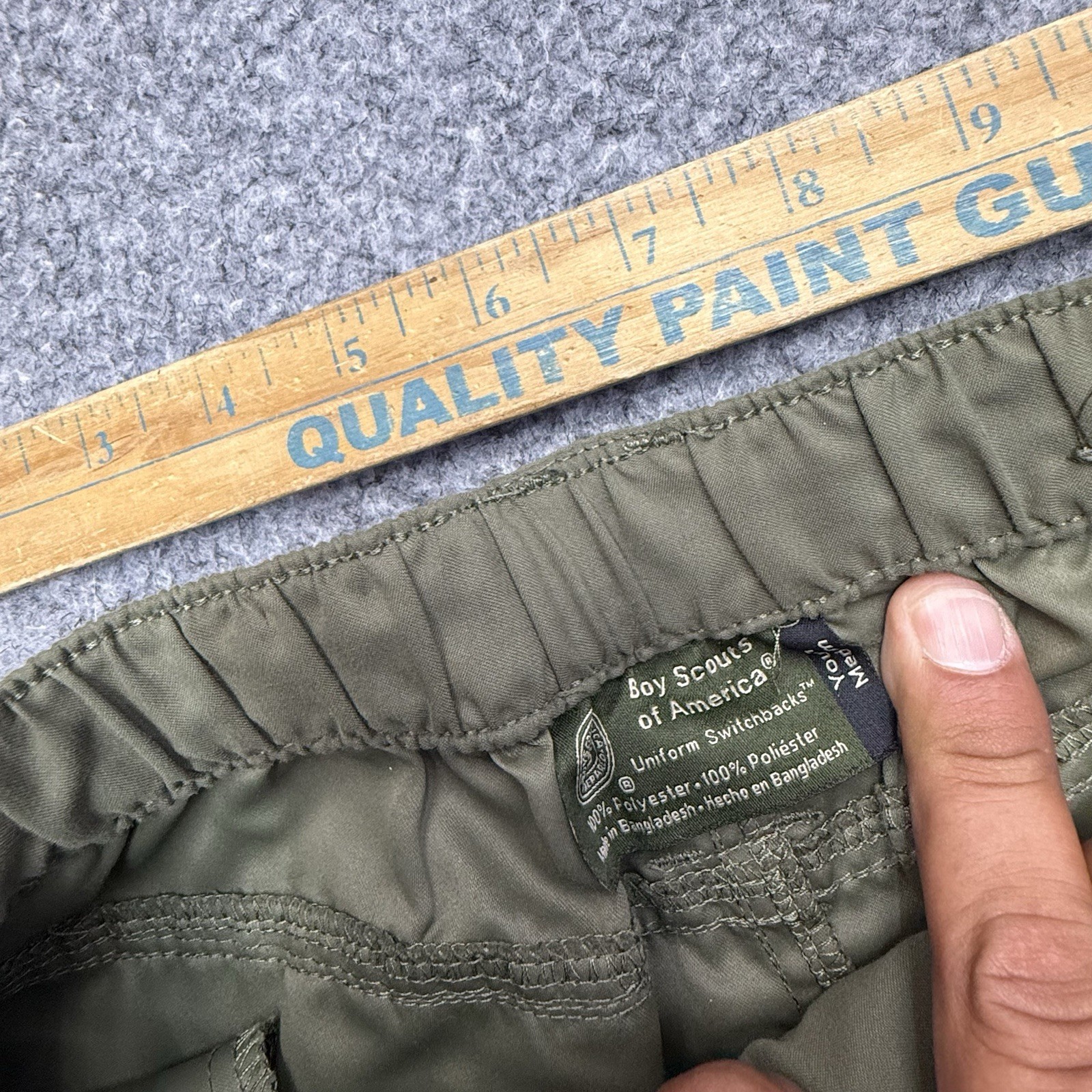 Boy Scouts Of America Switchback Pants Convertible Cargo Youth Medium Green Boys
