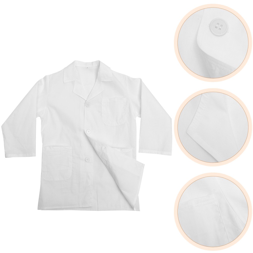 Science Lab Coat for Kids Childrens Boys Dress up Scientist Costume
