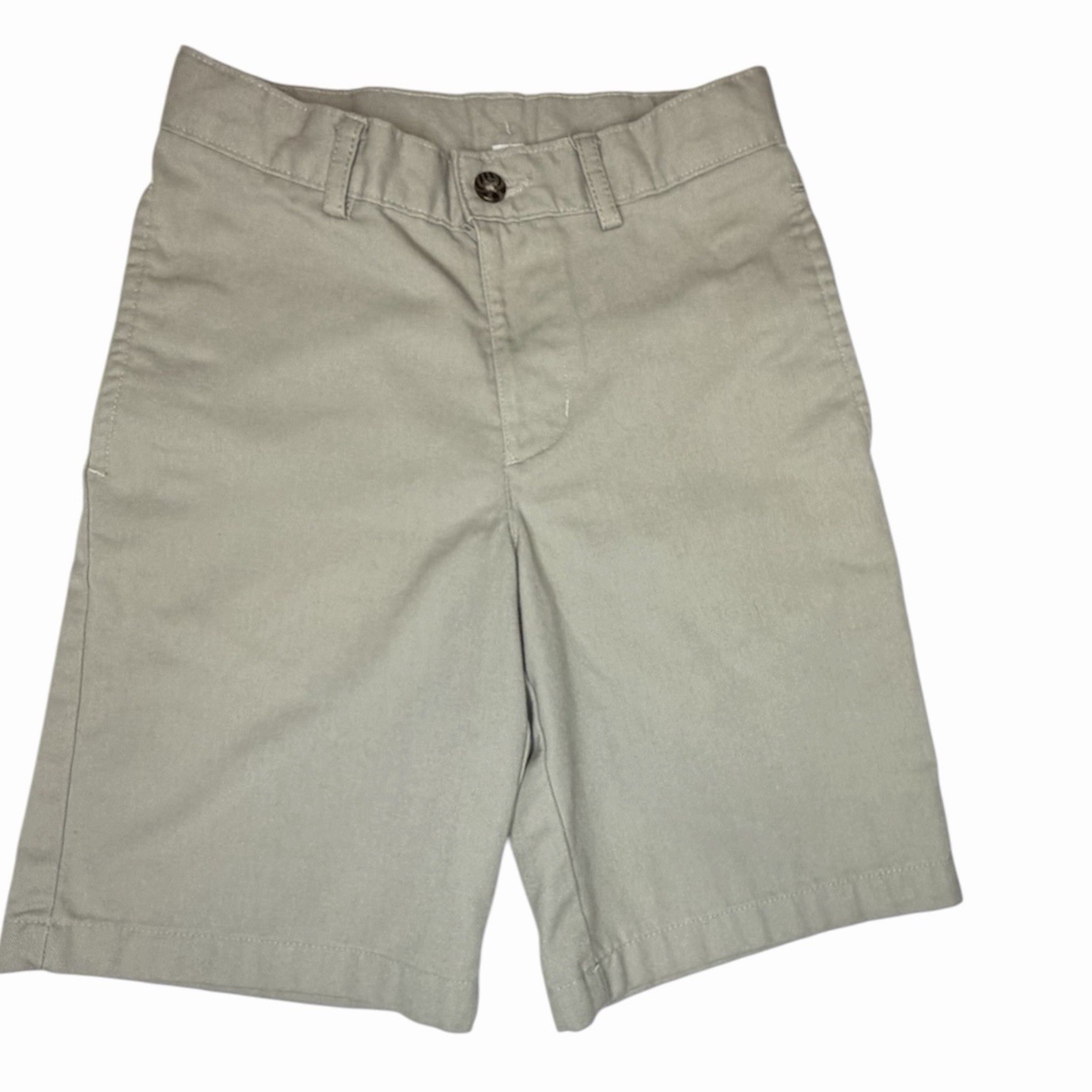 Dockers Boys School Uniform Shorts Lot 2 Size 8 Regular Khaki Navy Flat Front
