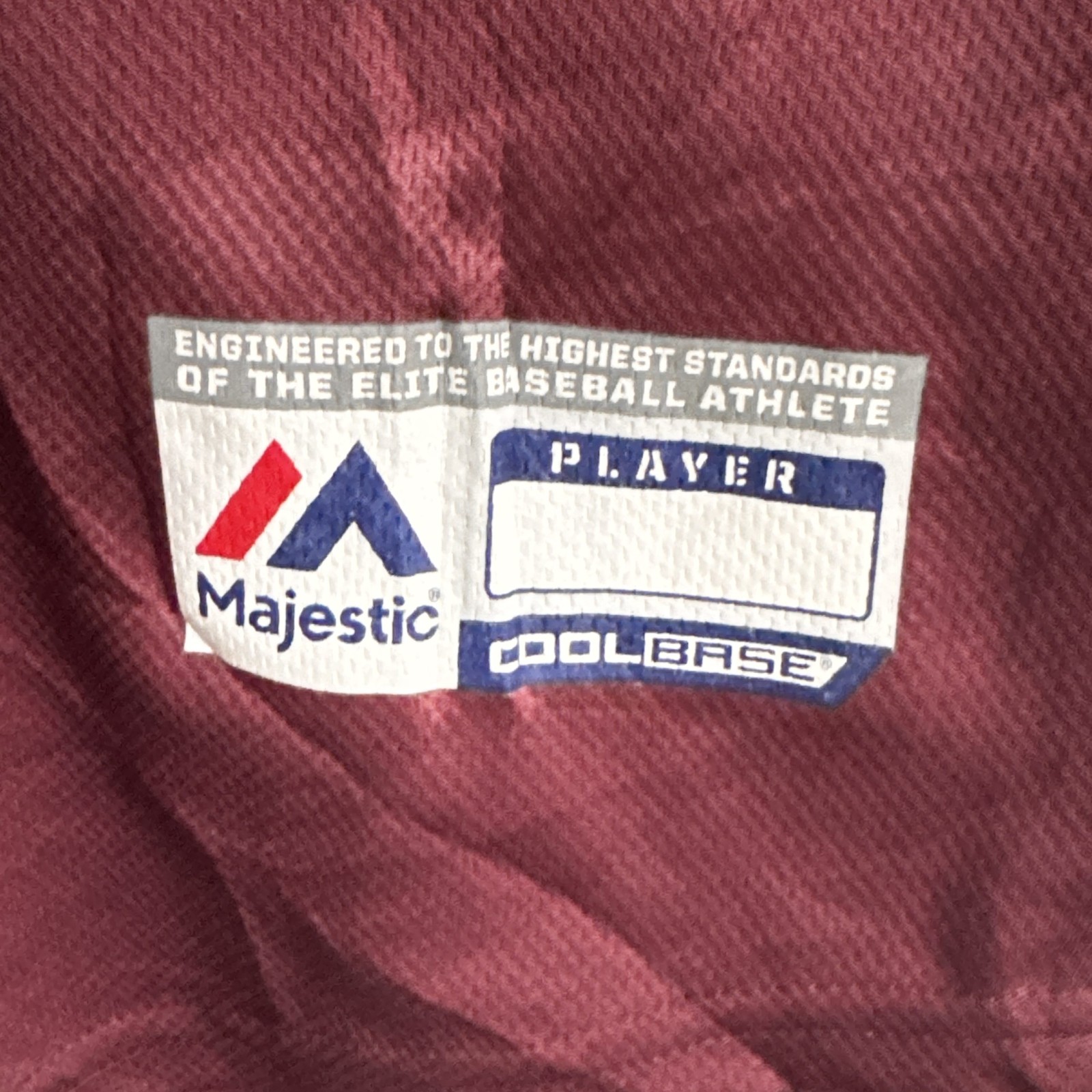 Majestic Burgundy South Shore Smoke Baseball Jersey XL Youth 2665
