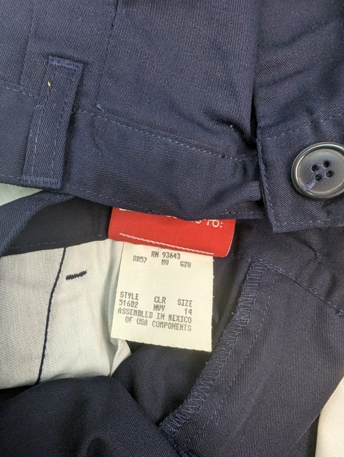 2 Pairs Classroom School Uniform Navy Pants Size 14 New With Tags