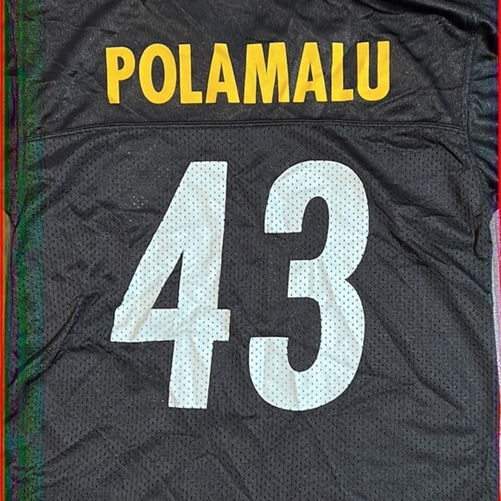 NFL Pittsburgh Steelers Football Jersey #43 Troy Polamalu Size: M (Boy)