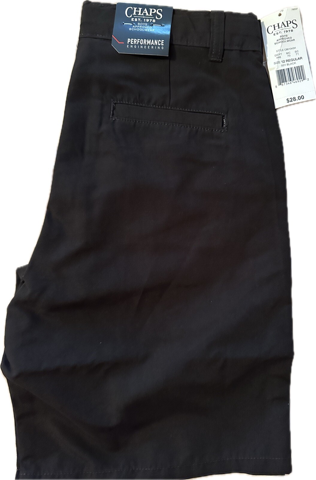 Chaps Perforance School Uniform Shorts