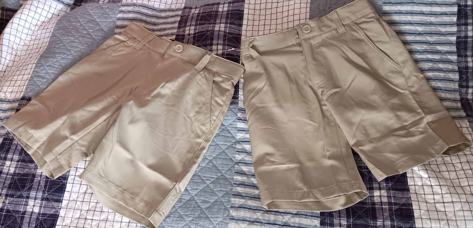 French Toast Youth Boy’s Khaki 2-Pack Performance Uniform Shorts Size 6 NEW