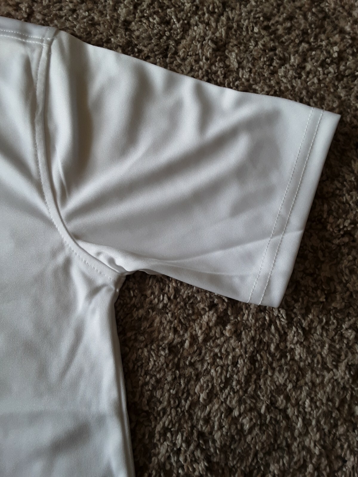 French Toast Boys White Polo Size L 10/12 Moisture Wicking Fabrics Mix D