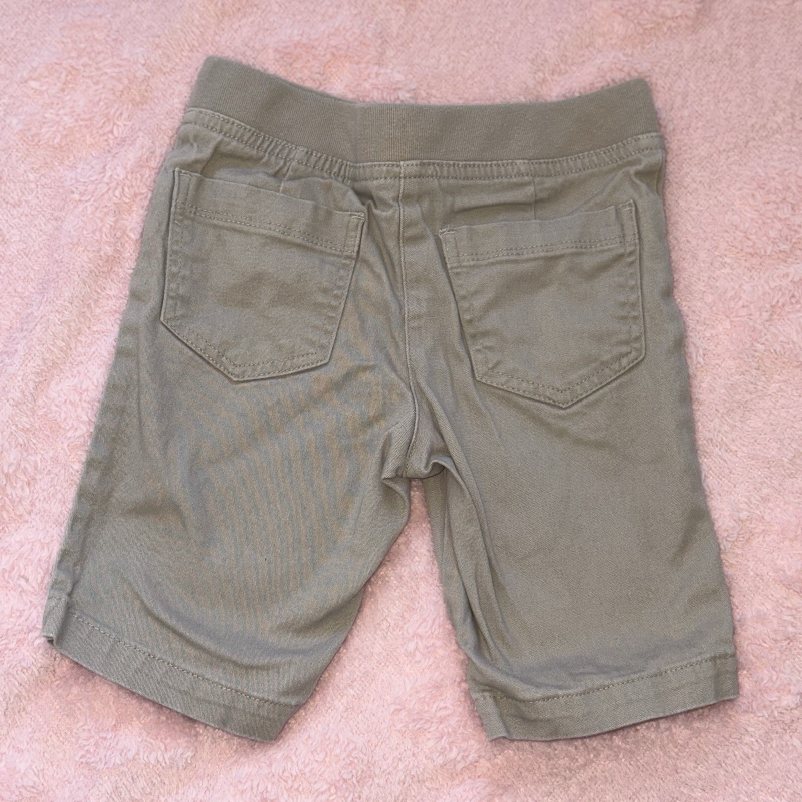 Chaps Kids Unisex Size 6X Tan Khaki School Uniform Cargo Shorts