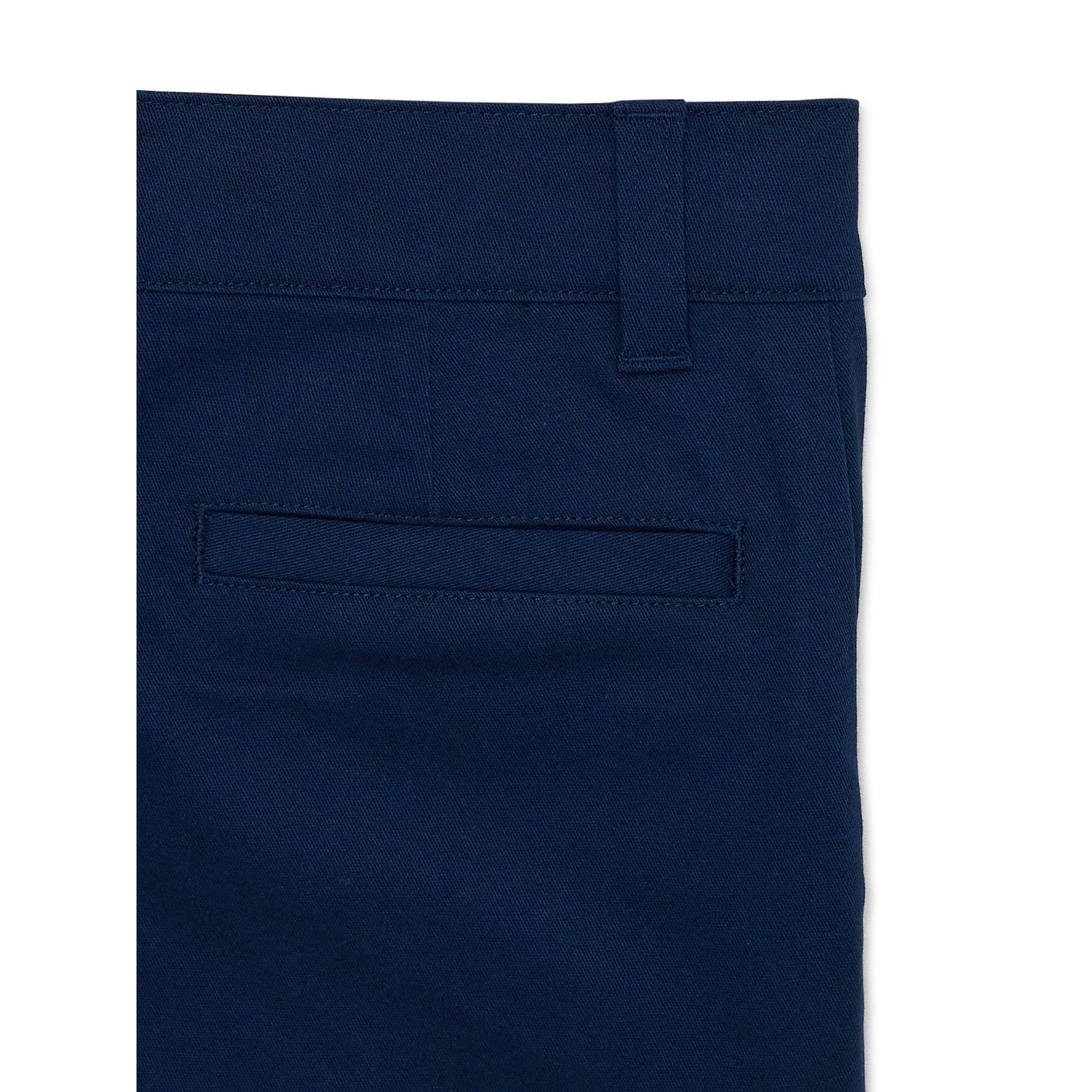 Wonder Nation Flat Front Shorts Boys Size 8 Navy Blend With Belt Loop, 2 Pack
