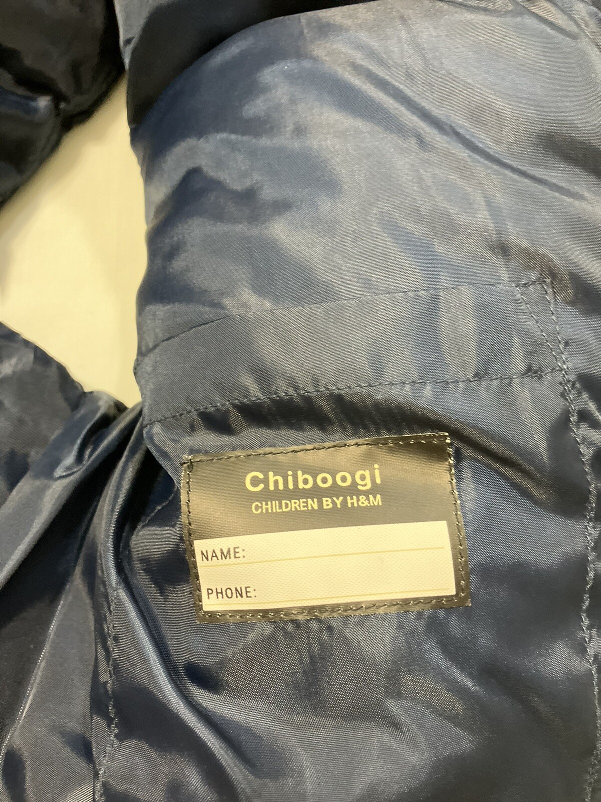 NWT! Boy’s “Chiboogi” by H&M Zip Front Water Proof Navy Puffer Vest 10 Youth
