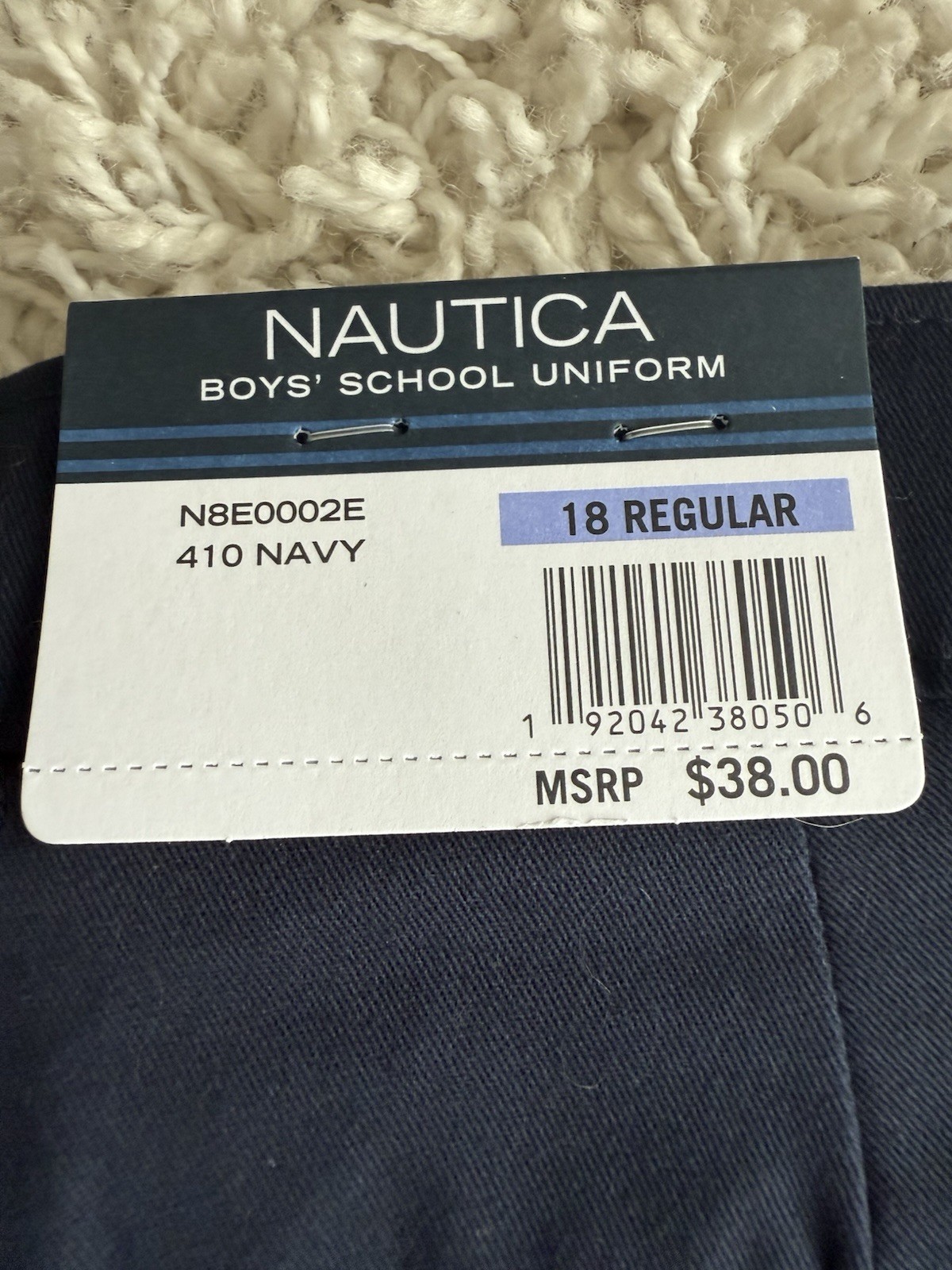 Náutica Boy’s School Uniform Performance Short 18 Regular Navy Blue