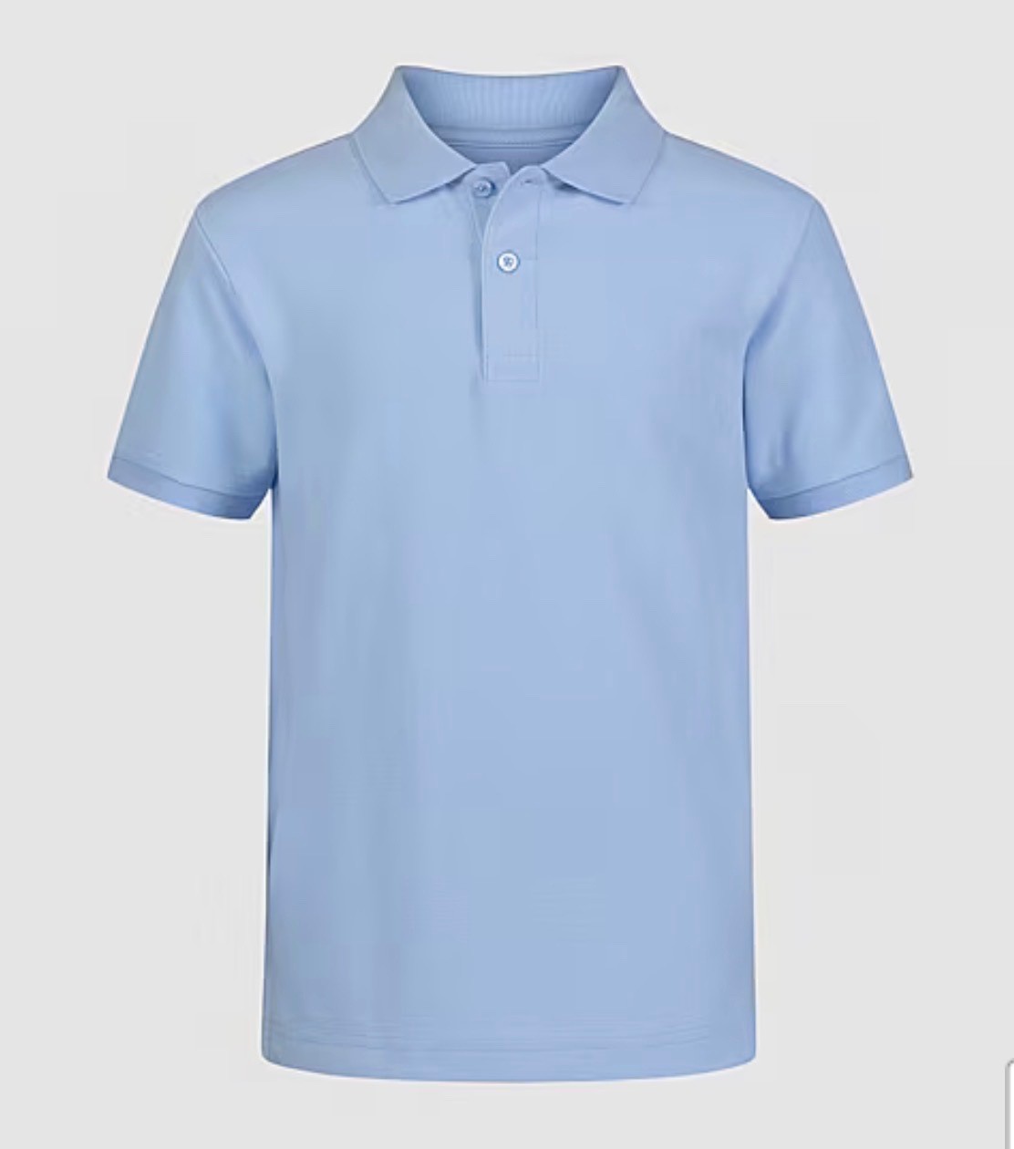4 pc IZOD Pique Light Blue Boys Short Sleeve Regular Fit Polo Shirts XXS 4/5