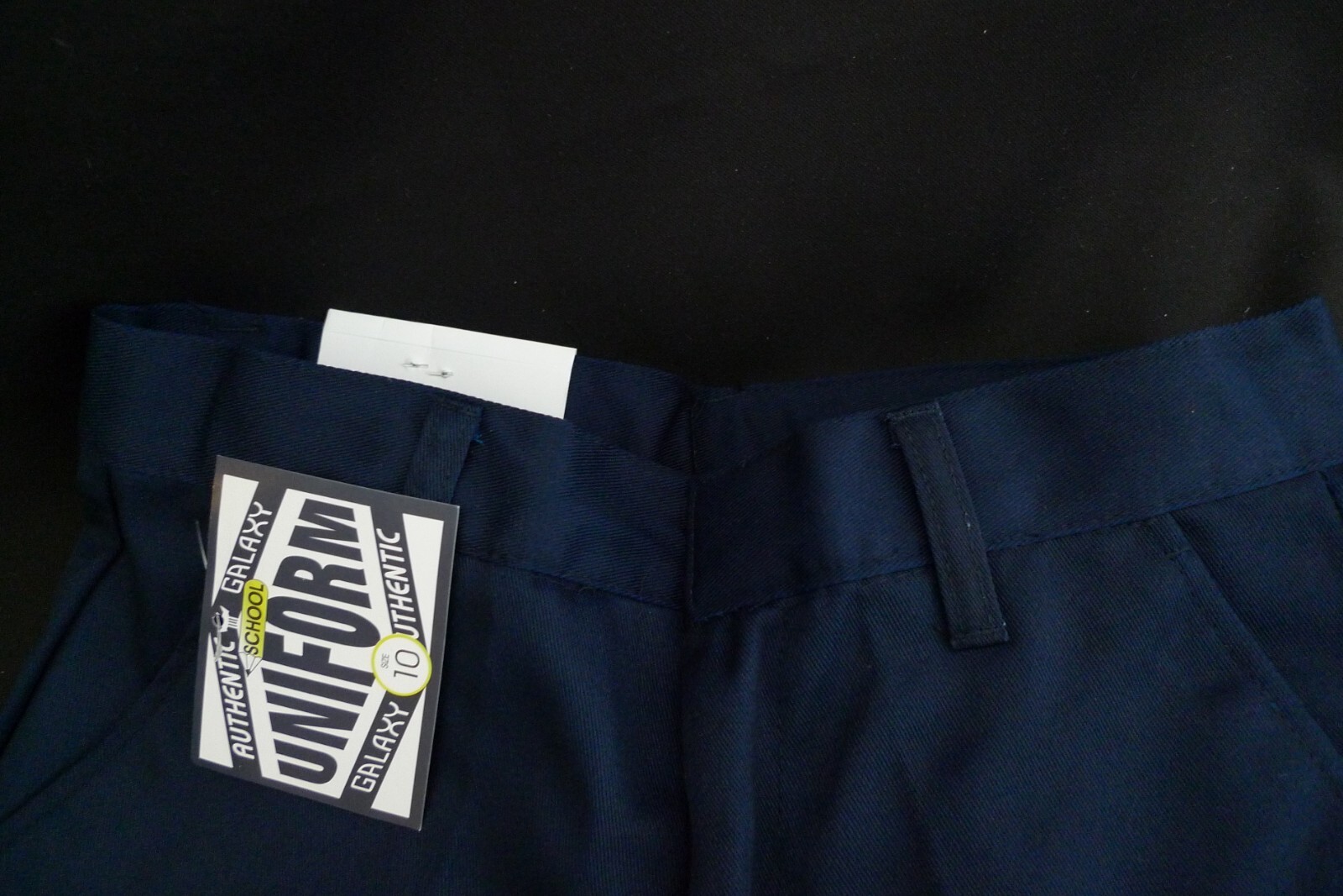AUTHENTIC GALAXY SCHOOL UNIFORM SHORTS NAVY BLUE ADJUSTABLE SIZE 10 NEW W/ TAGS