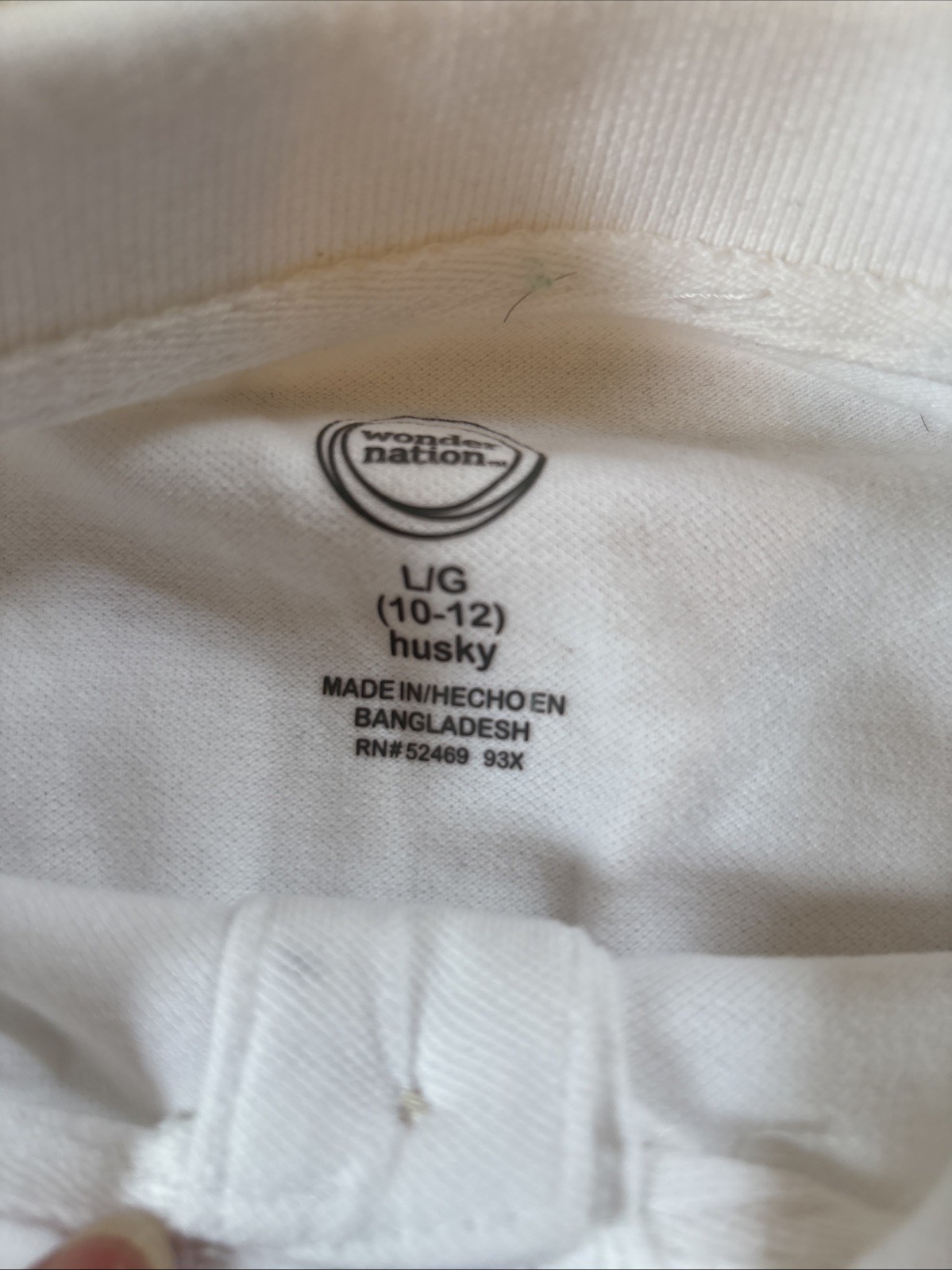 Wonder Nation Boys School Uniform Polo Shirts; Sz L (10-12) Husky LOT OF 2 NWT