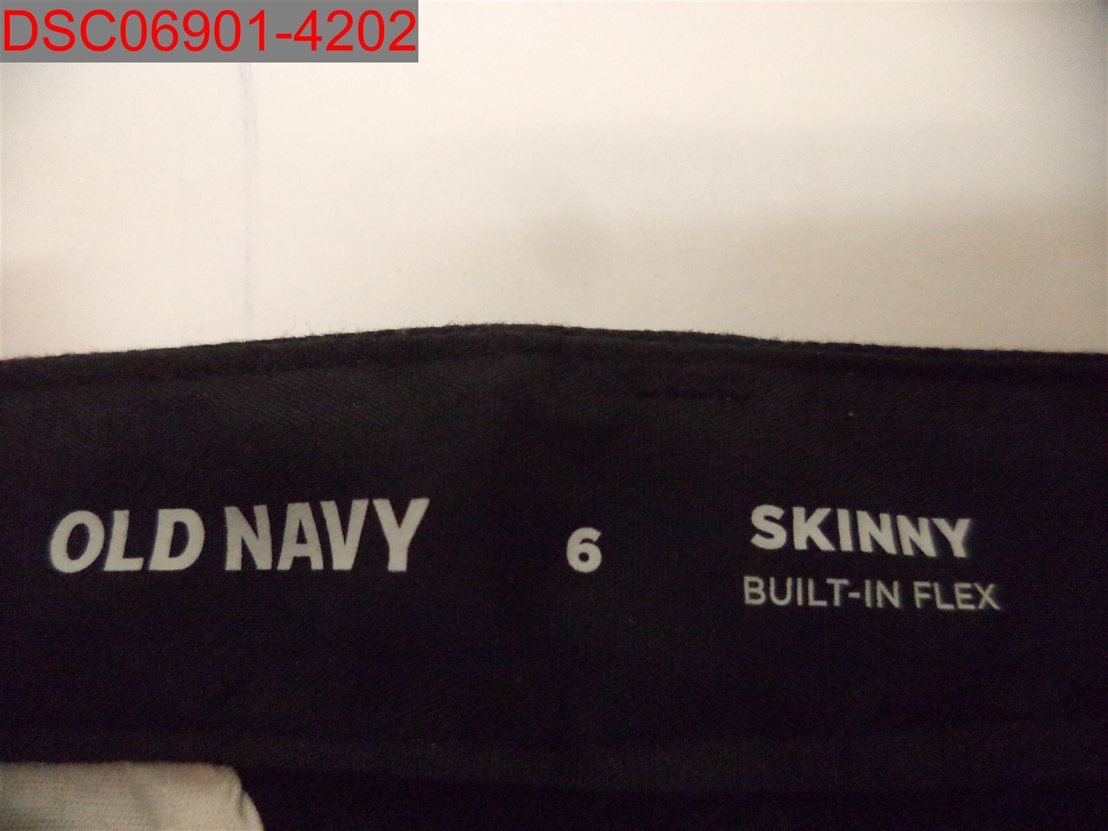 Old Navy Boys Black Jack Skinny Built-In Flex Uniform Pants, Size 6 151104200060