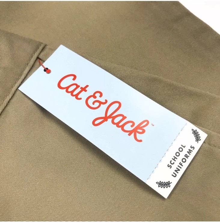 Cat & Jack Boys Size 14 Husky School Uniform Chino Pants Vintage Khaki 14H