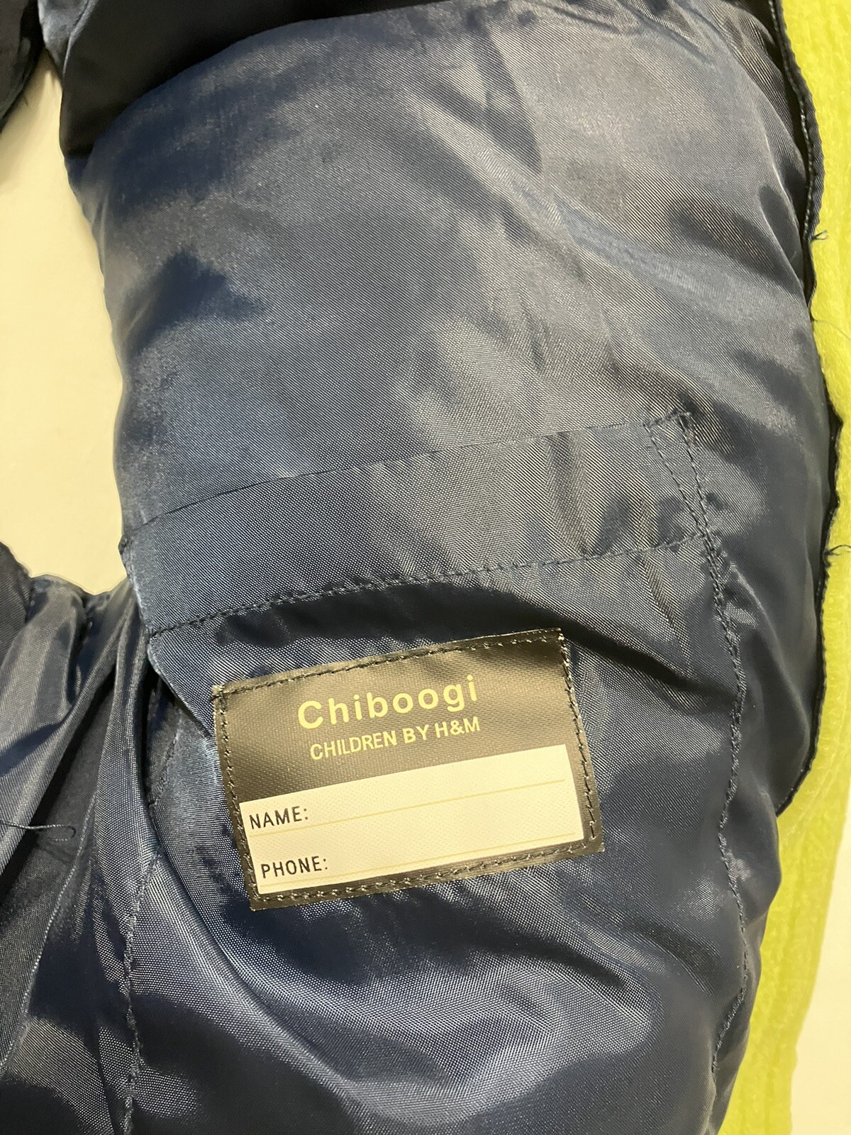NWT! Boy’s “Chiboogi” by H&M Zip Front Water Proof Navy Puffer Vest 10 Youth