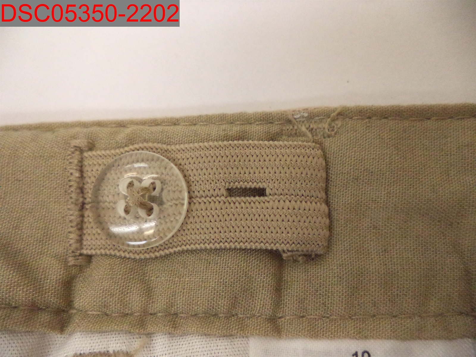Old Navy Boys Khaki Skinny Built In Flex Adjustable Waist Uniform Pant, Size 10