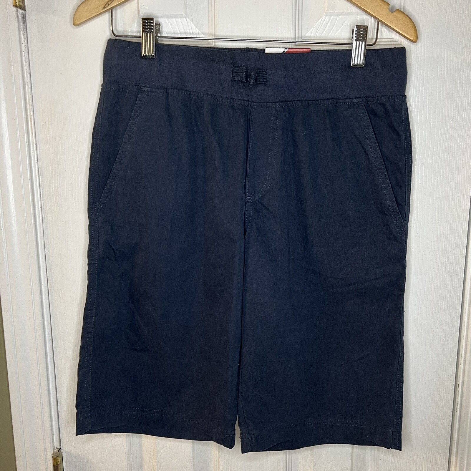 NWT Boy’s Izod School Uniform Shorts Navy Size 18 Regular Stretch Waist