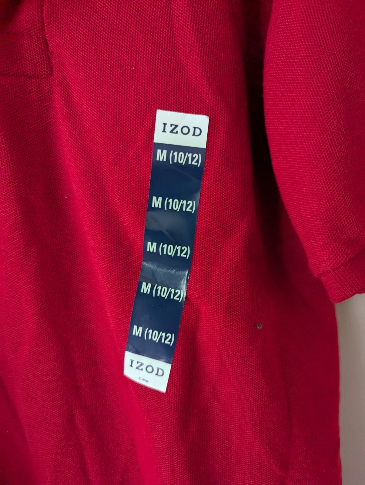 2x IZOD Boys size M 10/12 polo Shirts. Red And White. Boys M 10/12 Gildan Blue T