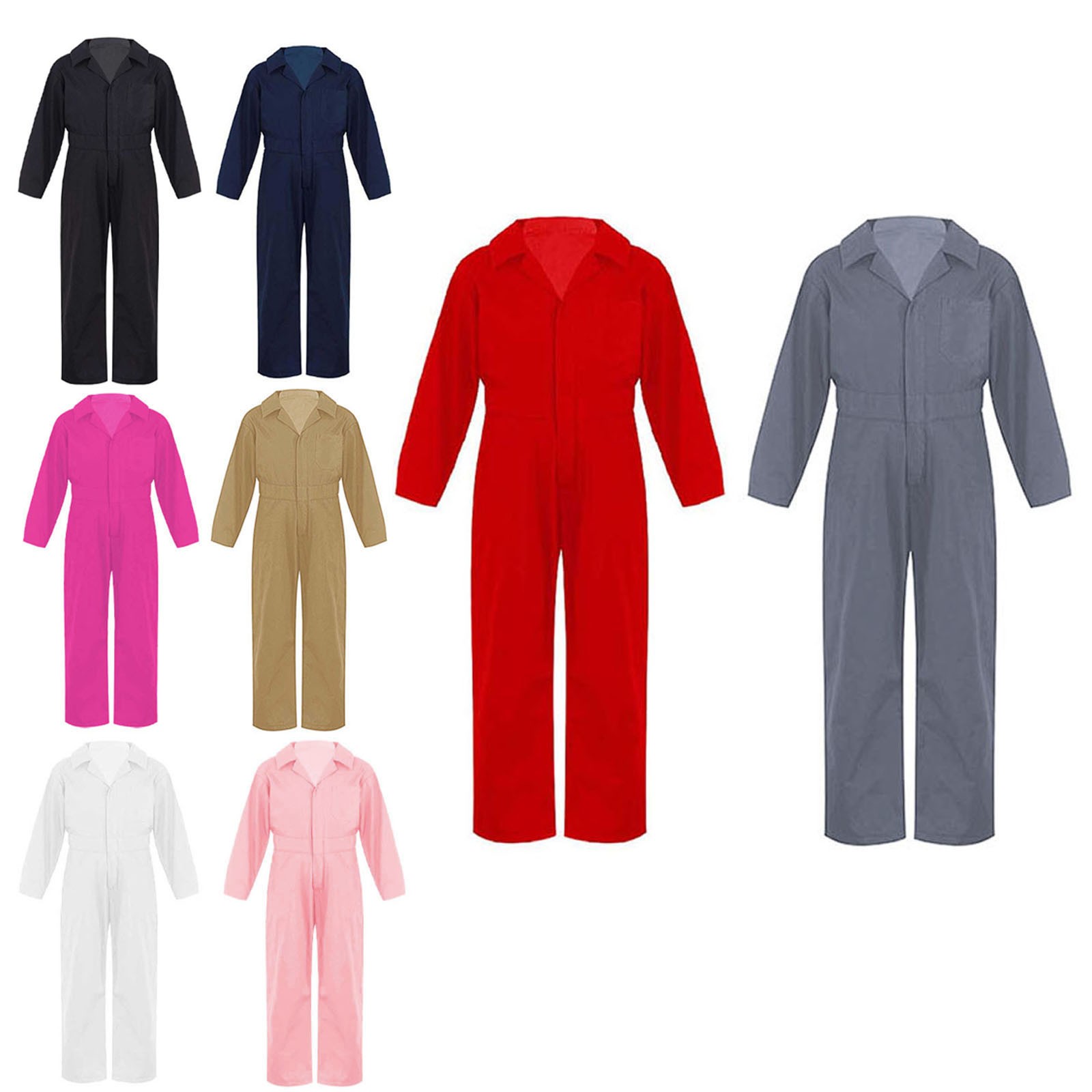 Kids One Piece Tracksuit Overalls Playsuit Boilersuit Jumpsuit All in Coverall
