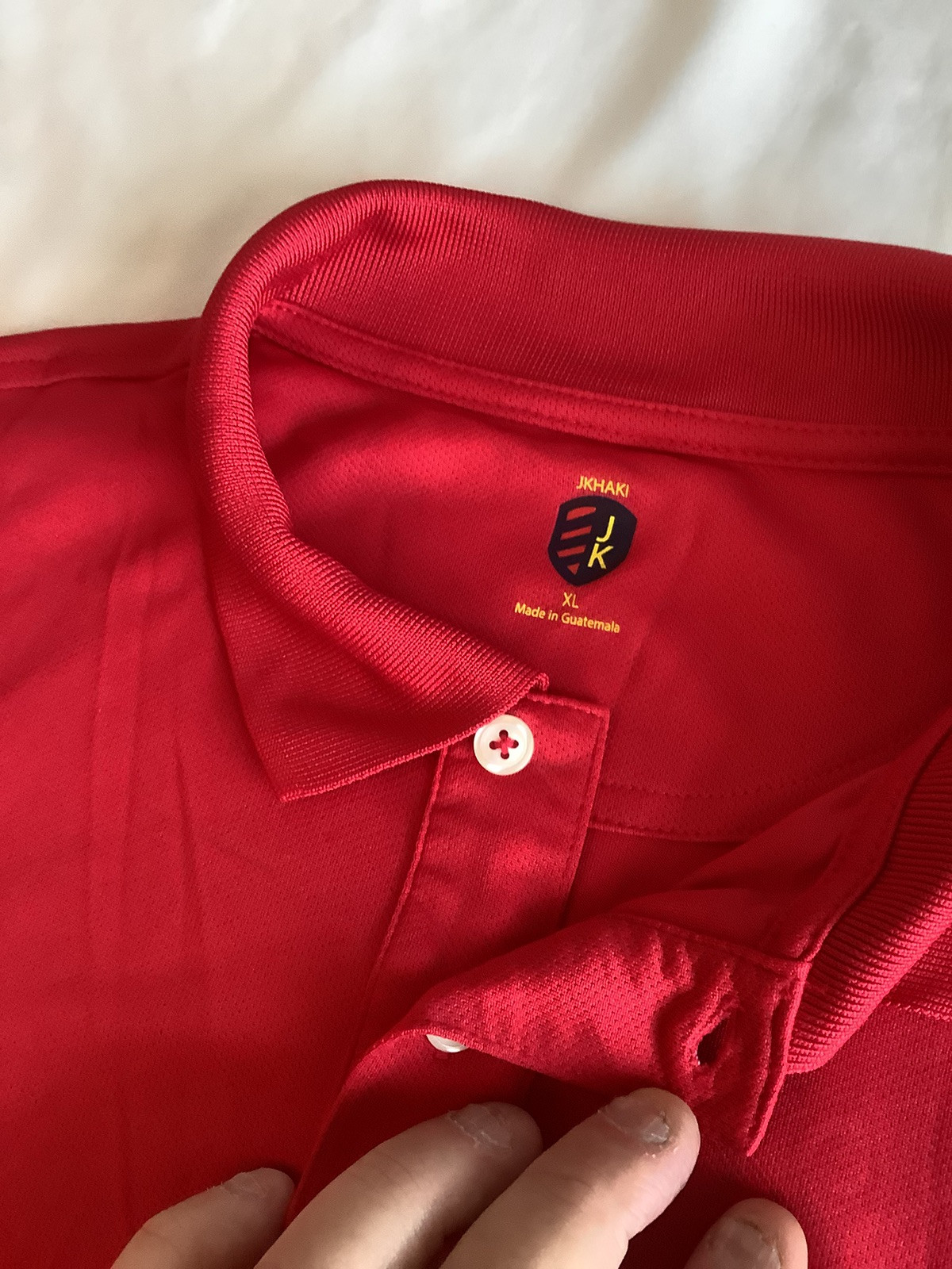 Jkhaki Red Collared Shirt Boys Size Xl New Uniform School Polo Style Shirt Box Q