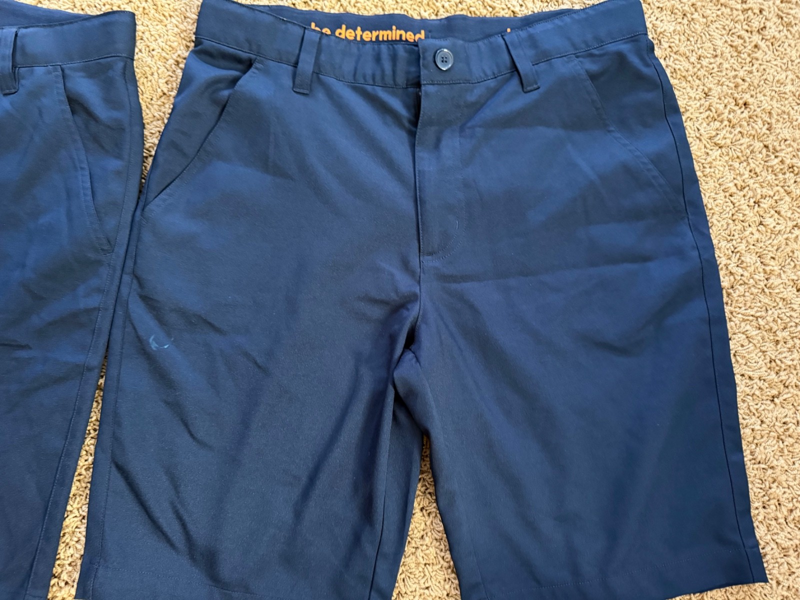 French Toast Boy Size 16 Navy Blue flat front Dress Shorts Uniform lot of 2