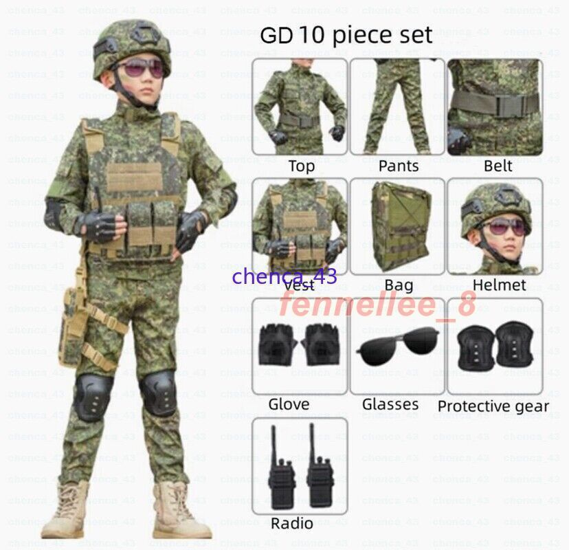 Children’s Spring Autumn Camouflage Suit Special Forces Tactic Training Uniform