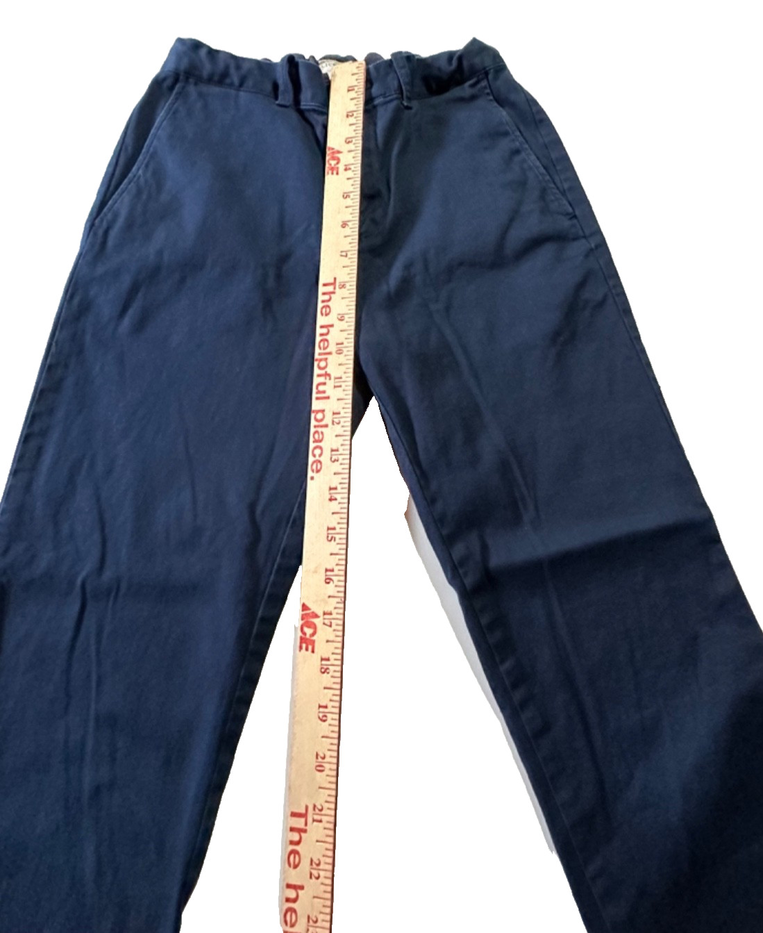 Crewcuts Boy’s Navy Blue School Uniform Chino Pants Size 12 Flat Front-EUC!