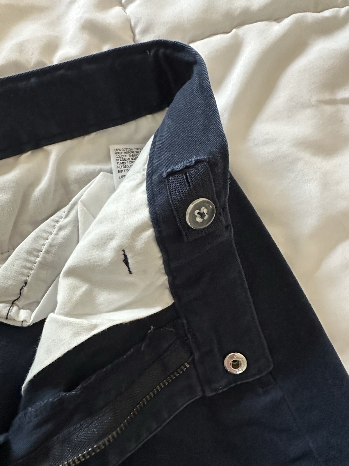 Cat & Jack Navy School Uniform Pants Size 12 lot of two