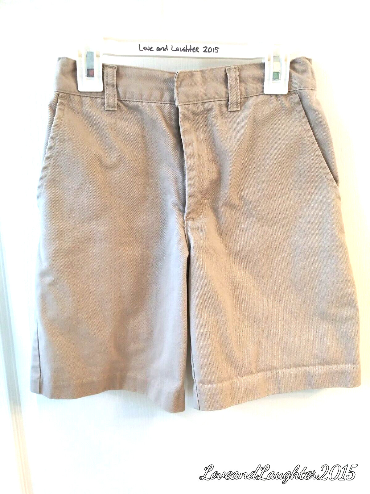 Classroom Uniforms Shorts Boys Size 8 Khaki Adjustable Waist Band Unisex