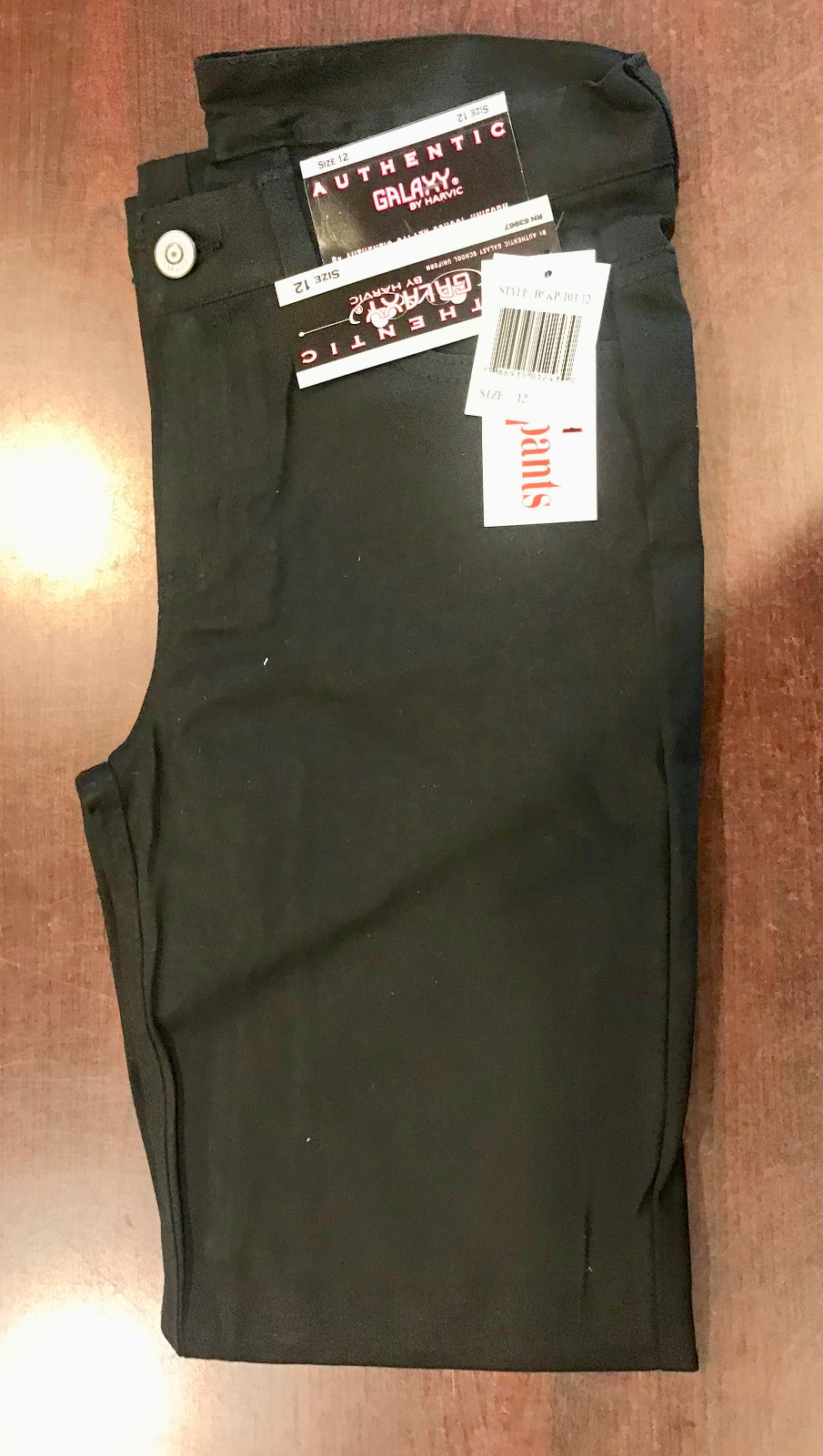 Galaxy by Harvic authentic school uniforms boy’s pant black sz 12 nwt skinny