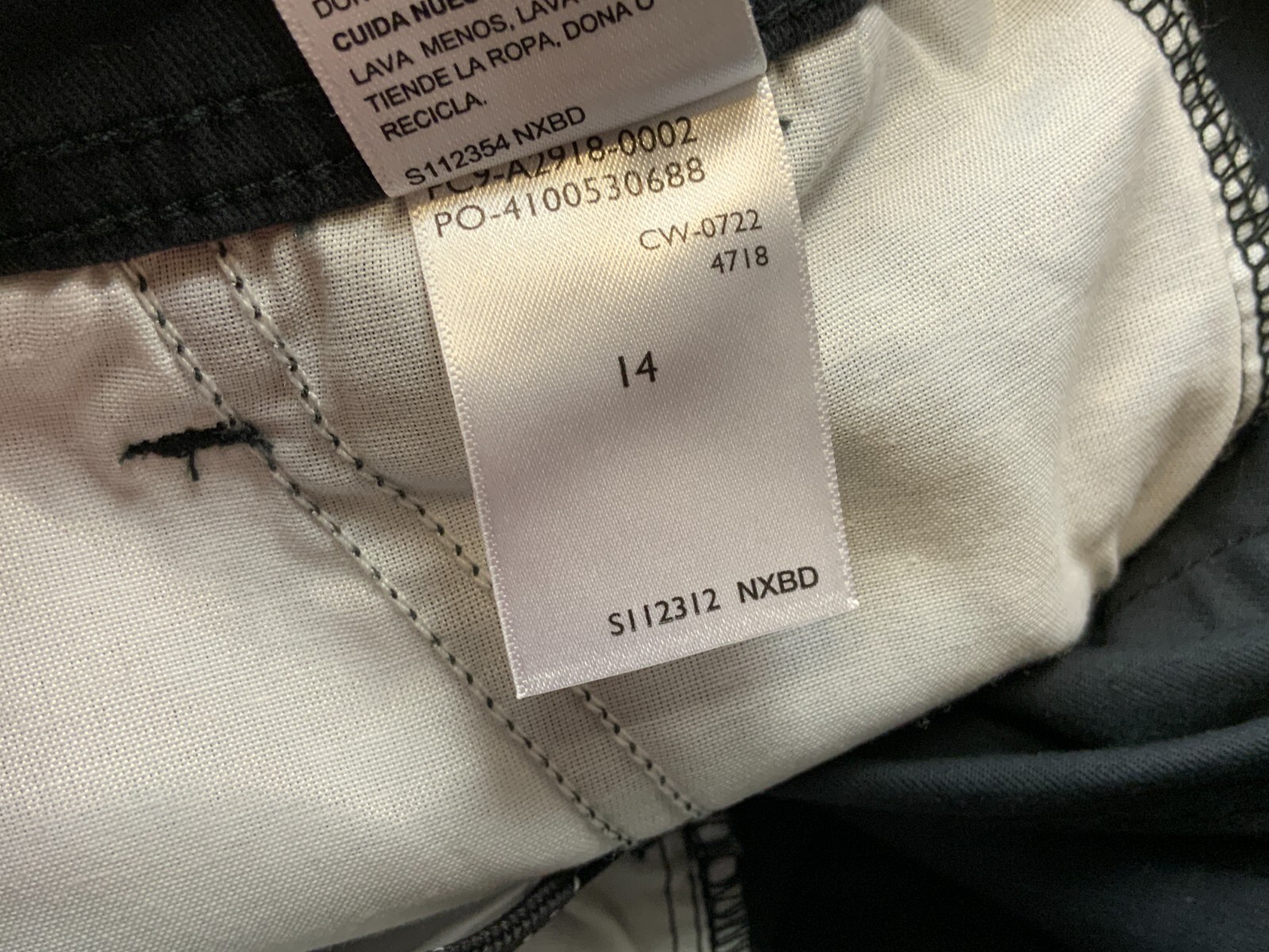 Signature by Levi Strauss Uniform Pants, Boy’s Size 14 Reg, NEW MSRP $39