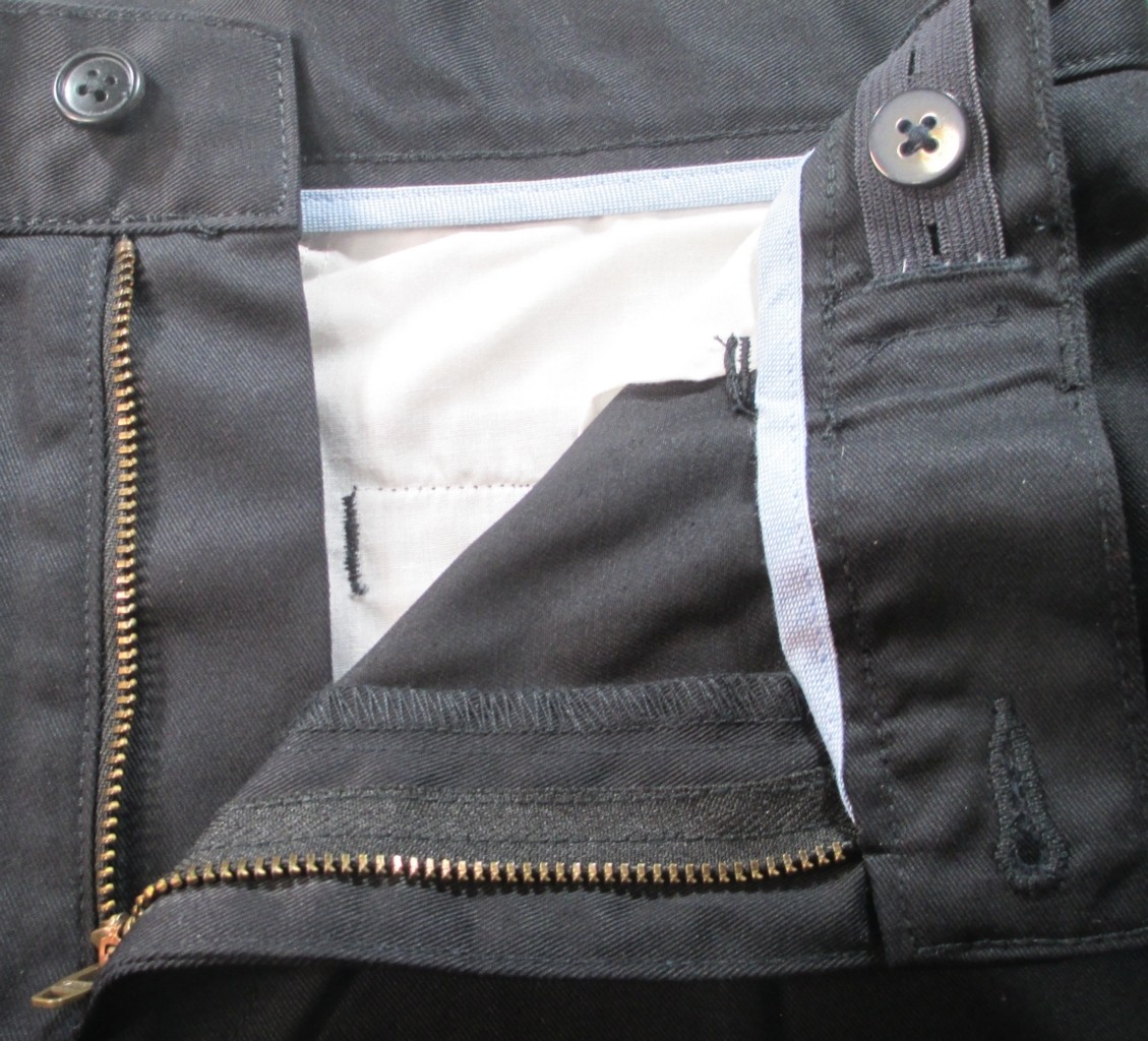 LANDS END Black Plain Front School Uniforms Chino Pants Boys 16 Inseam 28″ NEW