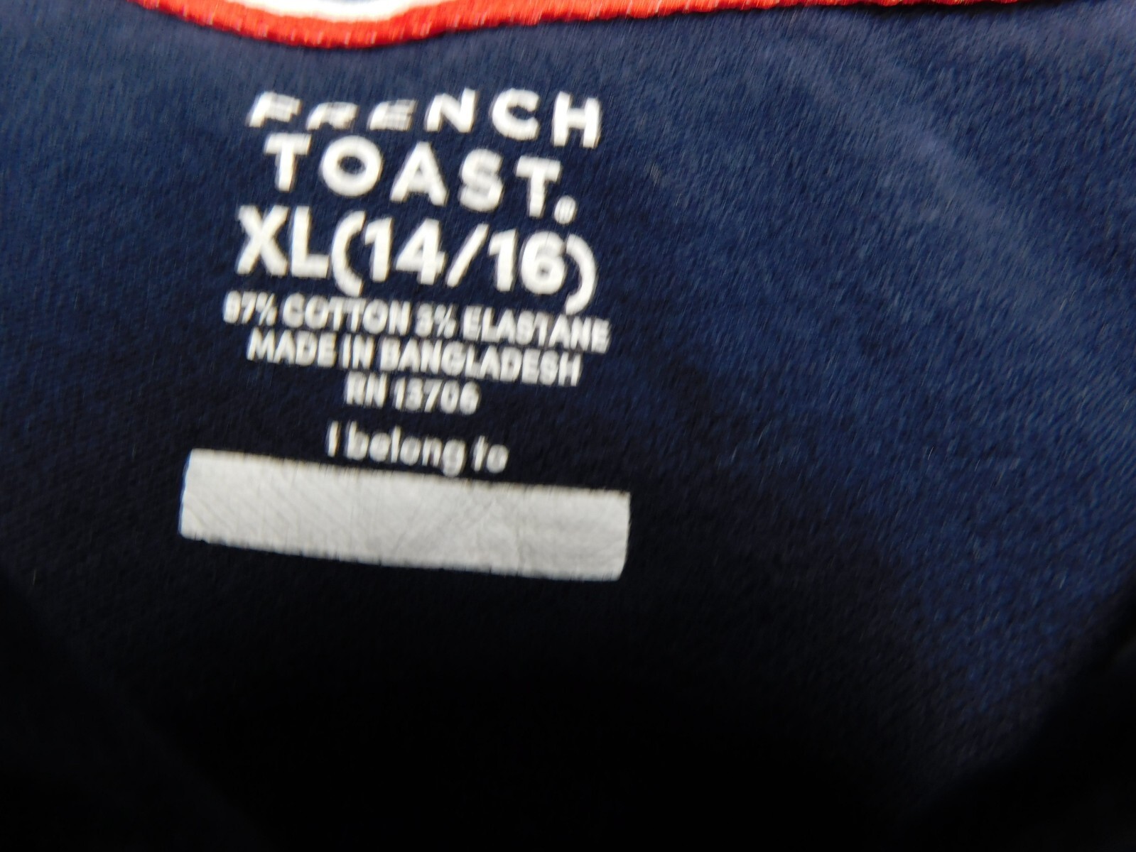 French Toast Boys Uniform/Casual Short Sleeve Polo Shirt Navy Blue Cotton Blend