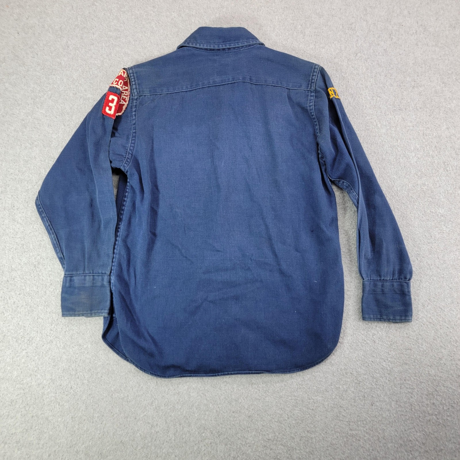 Vintage Boy Scouts BSA Cub Scouts Uniform Boys 8-10 Blue Shirt Pants Patches