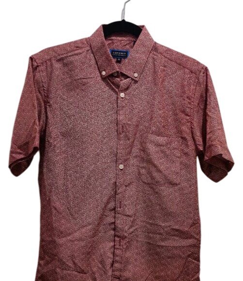 CatchIt Sportswear Short Sleeve Button Casual Shirt – Small – Youth