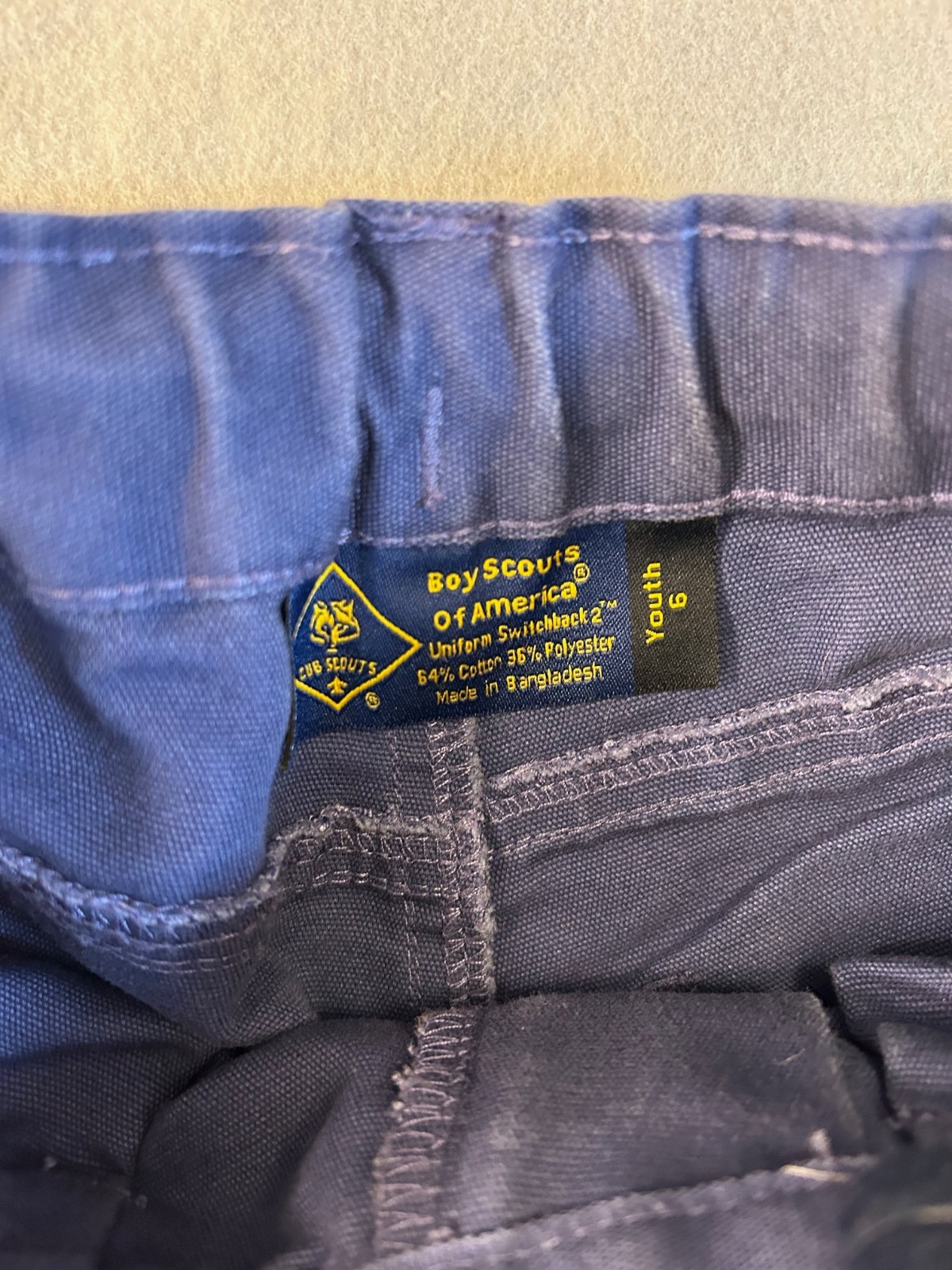 Boy Scouts Of America Cub Scouts Switchback 2 Yth 6 Shorts Navy Blue Cargo