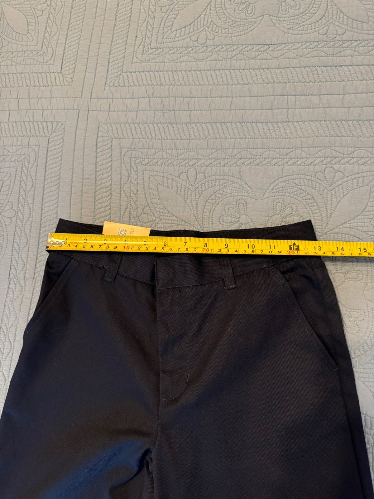 Kids French Toast Cotton/Poly Uniform Navy Blue Dress Pants Adjustable Size 12