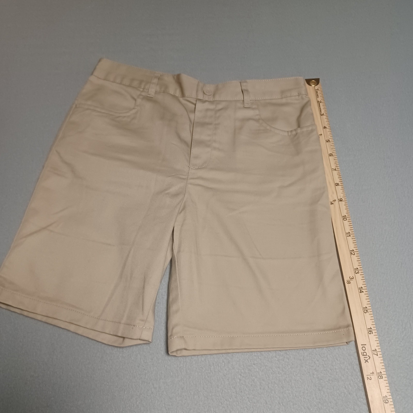 French Toast Boys Khaki School Uniform Pull On Shorts Tan Size 14 SH9112