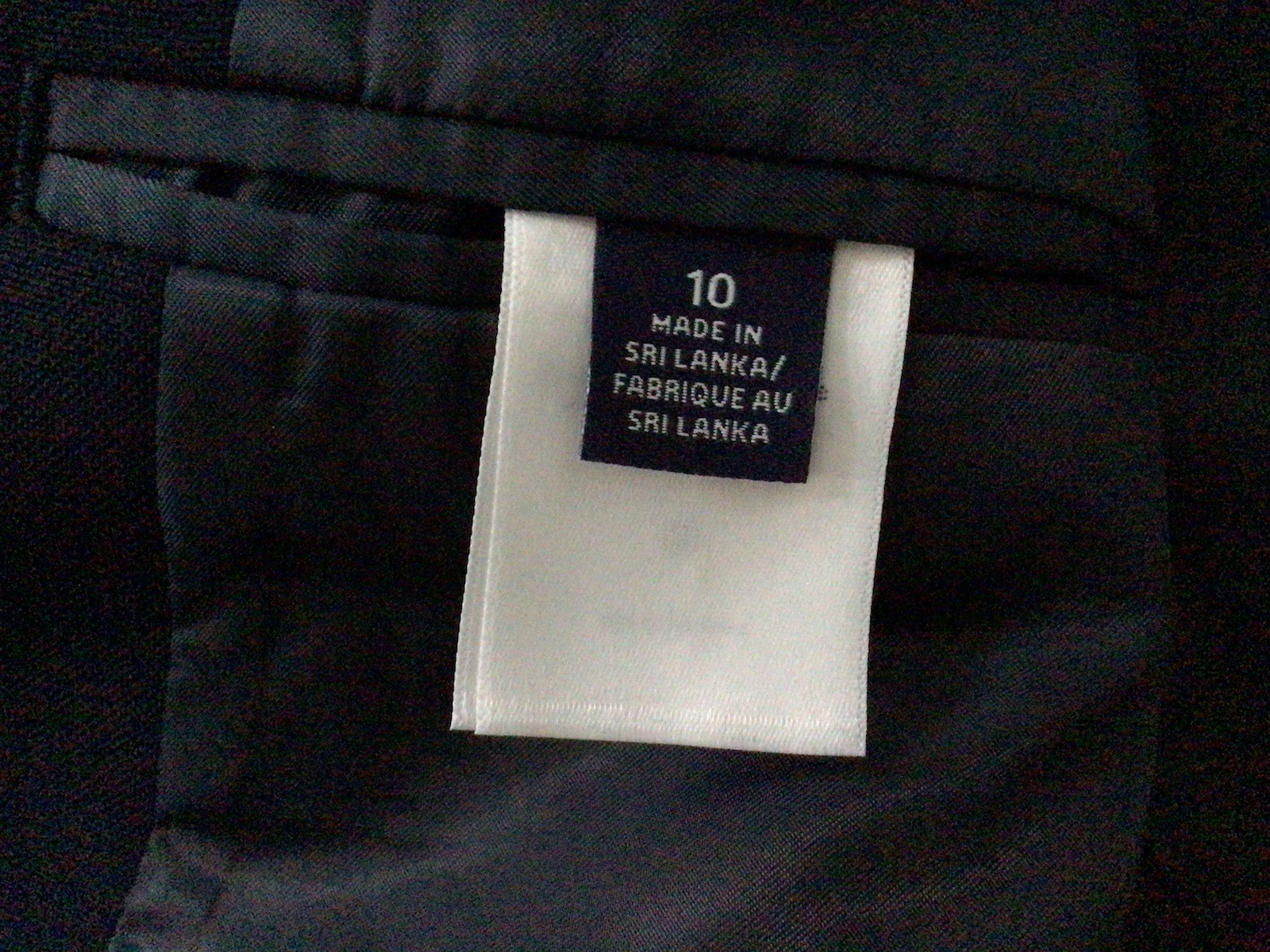 New Lands’ End Boys Husky Size 10 School Hopsack Blazer Deep Navy $93.