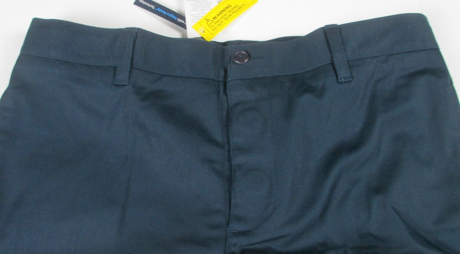 LANDS END Navy School Uniform Plain Front Chino Pants Boys 20 INSEAM 31″ NEW