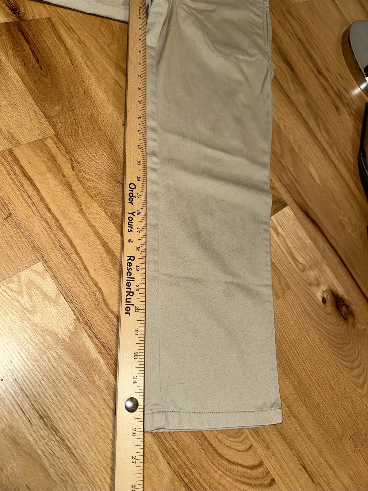 NWOT George Adj Waist Pants Khaki Tan Size 14 H Husky School Uniform
