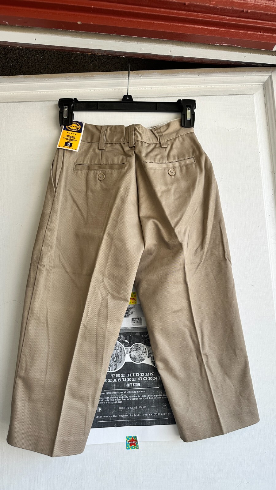 New Lot of 3 Boys School Uniform Pants Size 5 — Award Uniform Khaki & Black