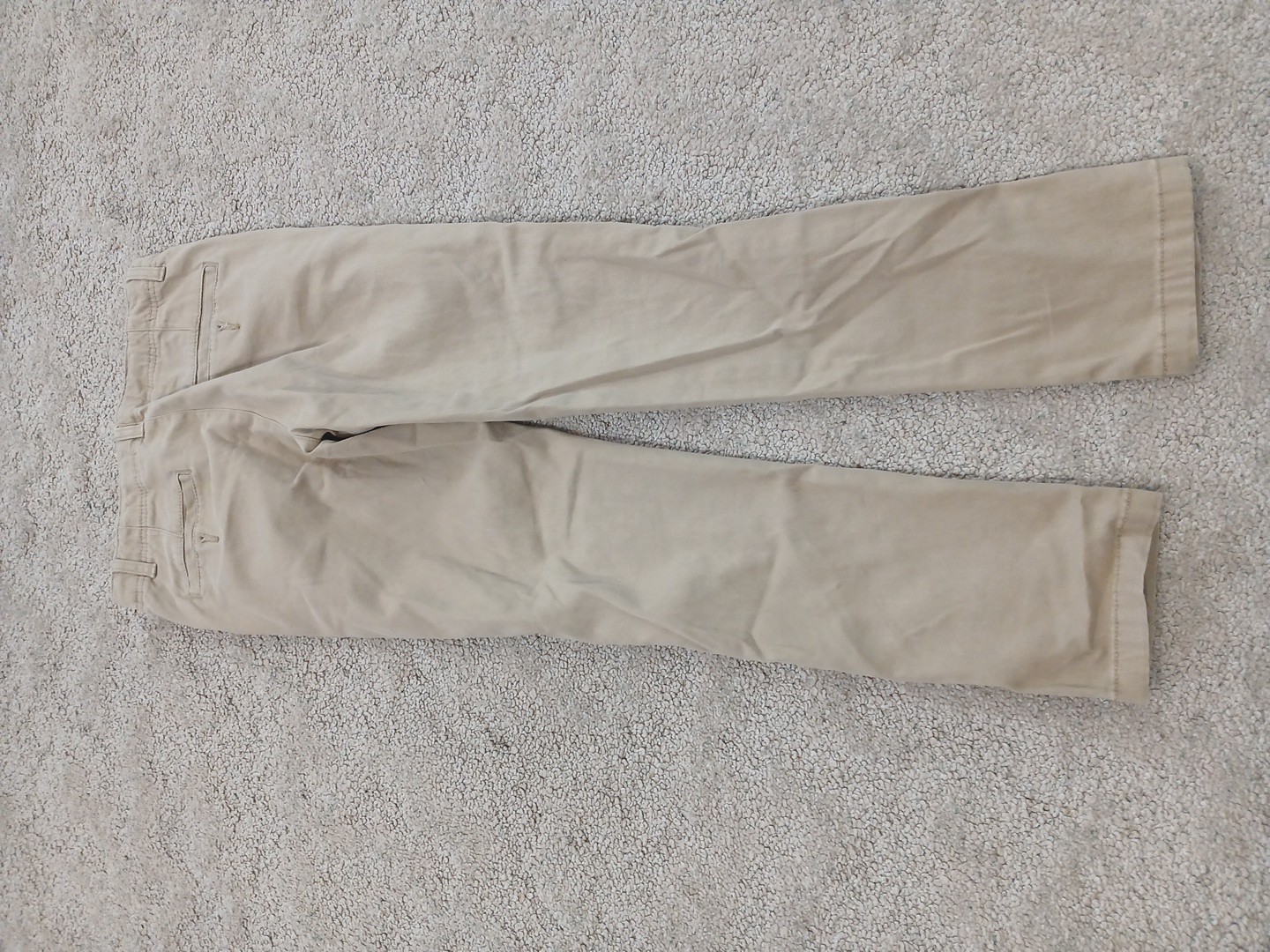 Arizona Jean Boys 14 Flex Tan Khaki Beachy School Uniform Adjustable Waist